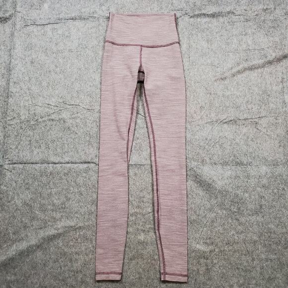 Lululemon Leggings Womens 2 Wunder Under High Rise 28" Luxtreme Mulberry Currant - Picture 1 of 9